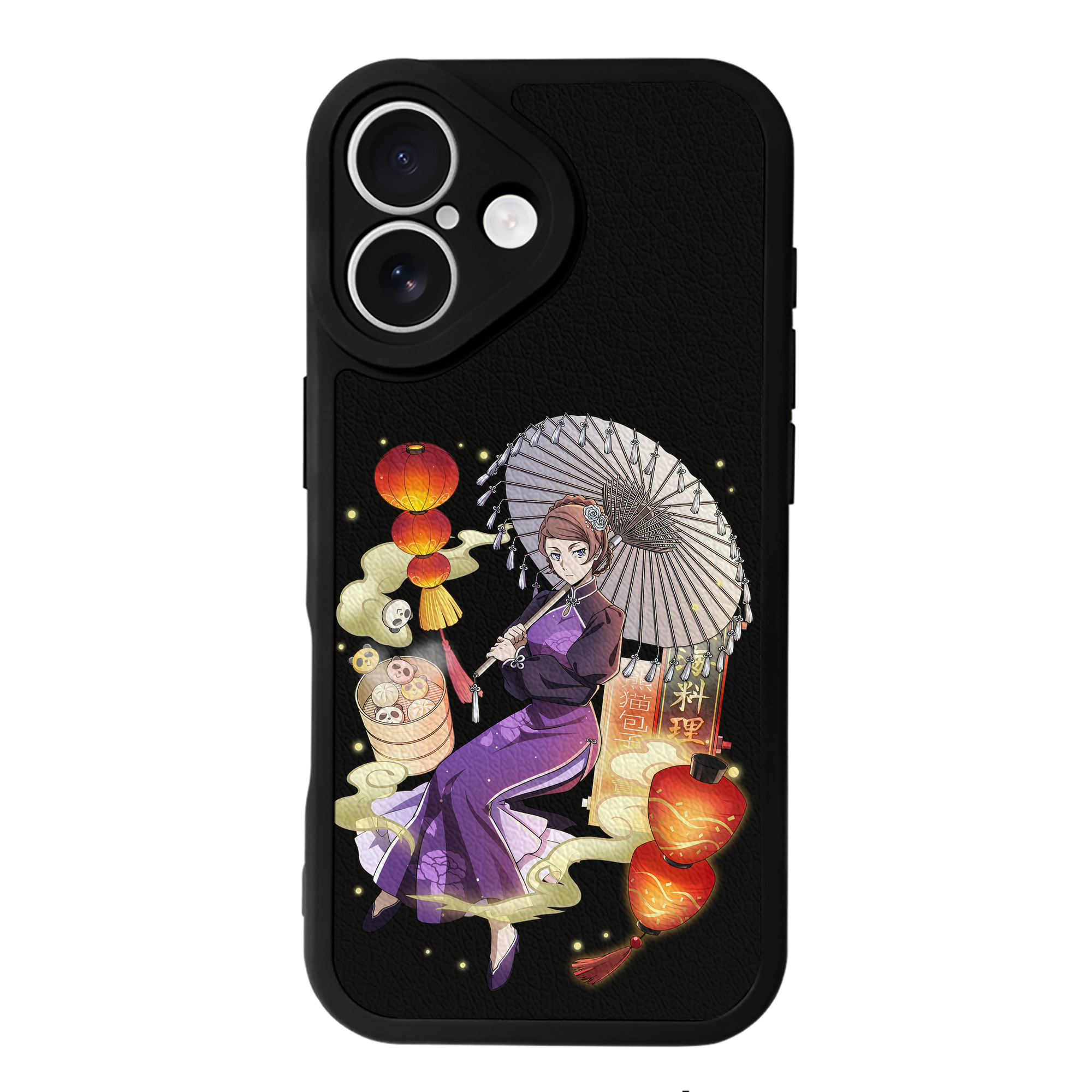 （画像用） 文豪ストレイドッグス Bungo Stray Dogs 【iPhone 16シリーズ対応】シリコンスマホケース（レザー調） 材質：シリコン